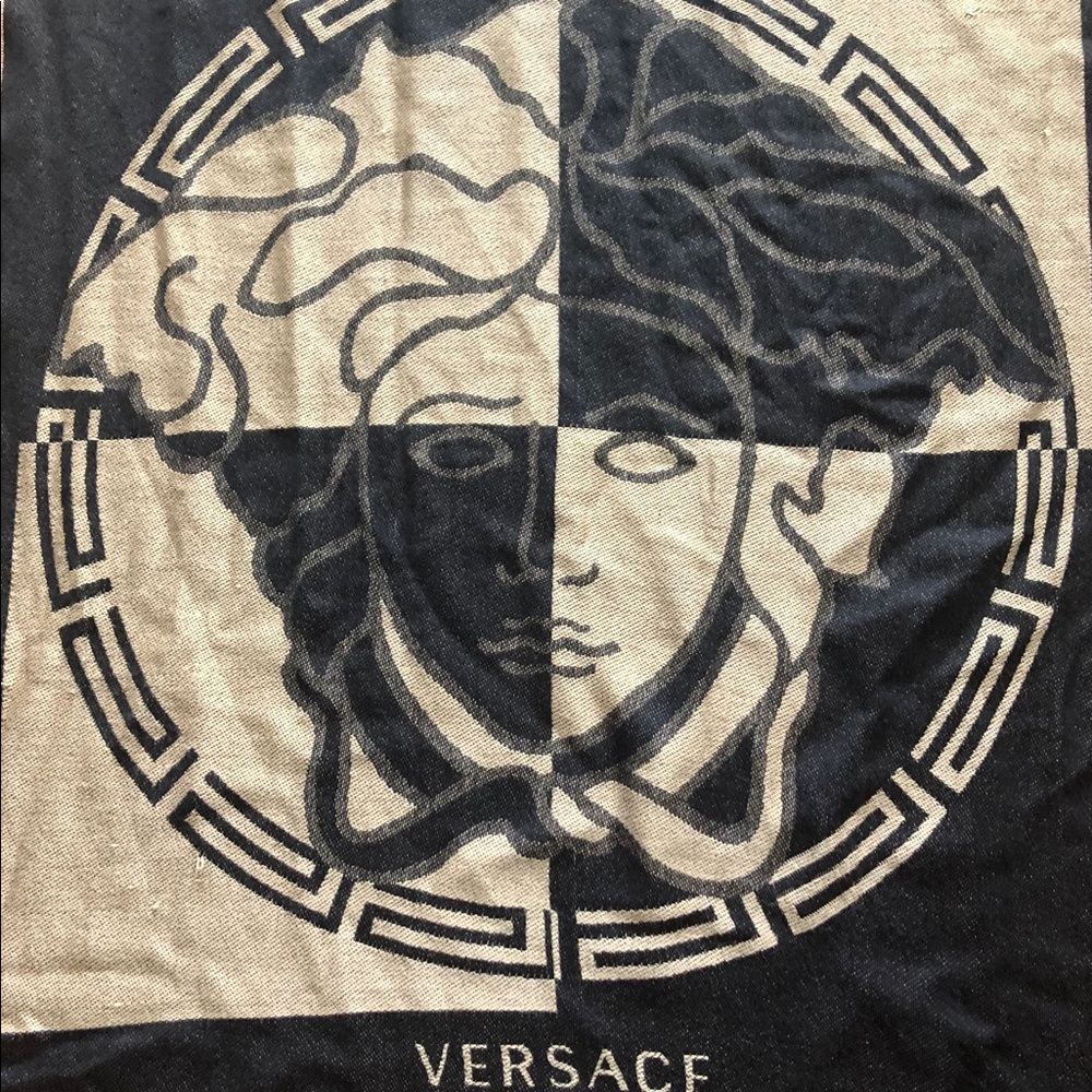 Versace Collection Fringe Scarf